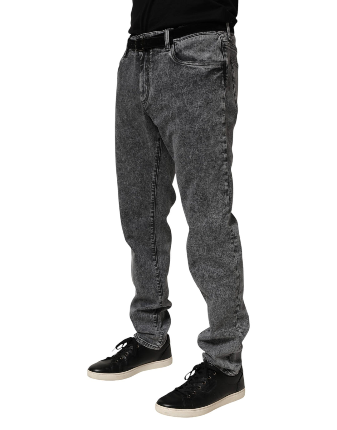Dolce &amp; Gabbana Sample Sale Dolce &amp; Gabbana Gray Cotton Slim Fit Denim Trouser Jeans - | Designer outlet