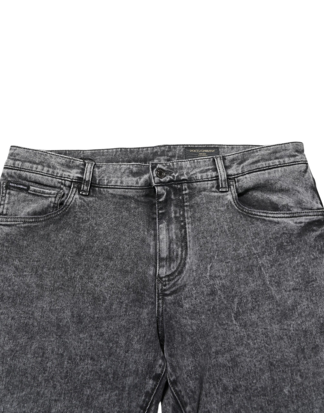 Dolce &amp; Gabbana Sample Sale Dolce &amp; Gabbana Gray Cotton Slim Fit Denim Trouser Jeans - | Designer outlet