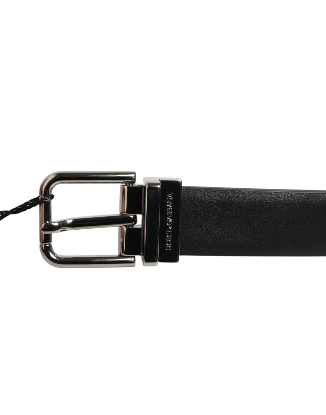 Dolce &amp; Gabbana Sample Sale Dolce &amp; Gabbana Black Leather Studded Silver-Tone Buckle Belt - | Designer outlet