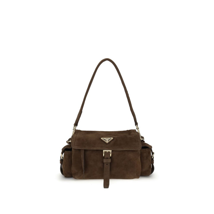 Prada Explore medium Suede Shoulder Bag
