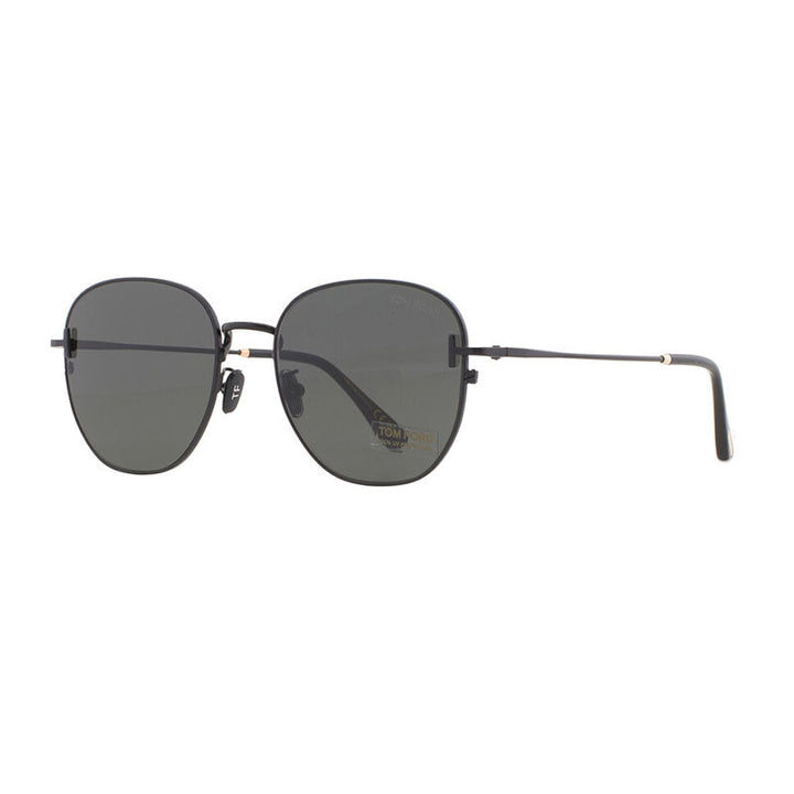 Tom Ford Sunglasses Square Full Rim, Matte Black Frame and Smoke Lens FT0976-K02A
