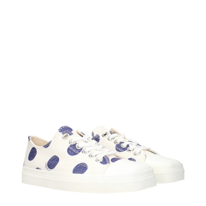 Moschino Sample Sale Moschino White Fabric Low Top Sneakers - | Designer outlet