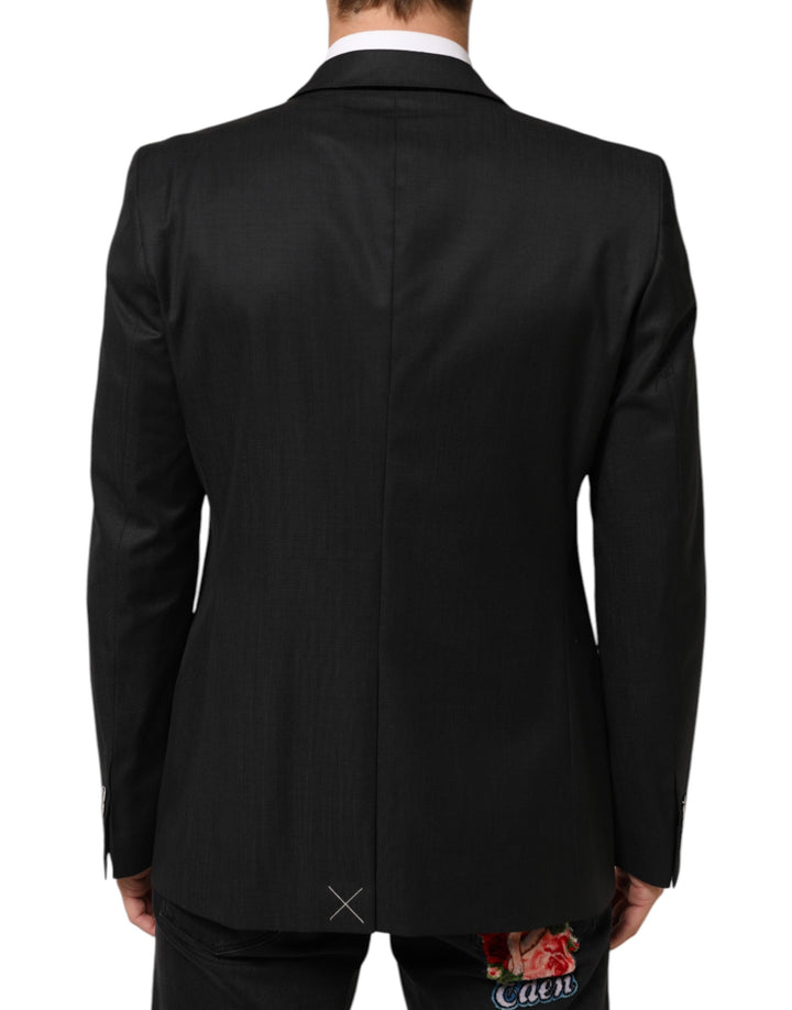 Dolce &amp; Gabbana Black Single Breasted Men Coat MARTINI Blazer by Dolce &amp; Gabbana outlet now on sale