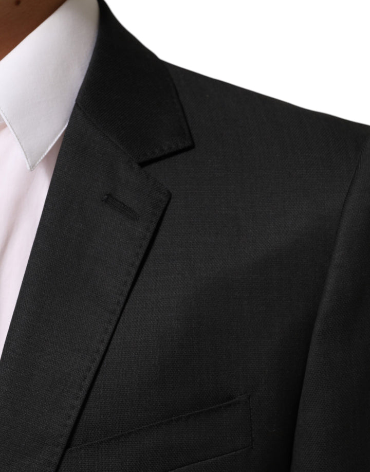Dolce &amp; Gabbana Black Single Breasted Men Coat MARTINI Blazer by Dolce &amp; Gabbana outlet now on sale