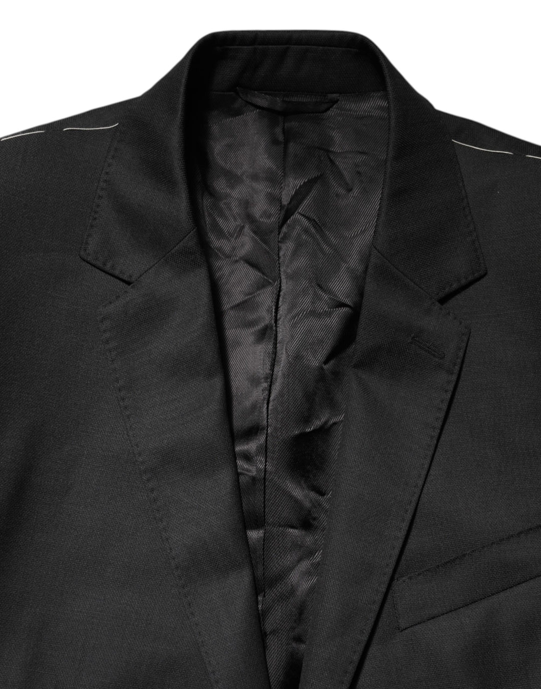 Dolce &amp; Gabbana Black Single Breasted Men Coat MARTINI Blazer by Dolce &amp; Gabbana outlet now on sale