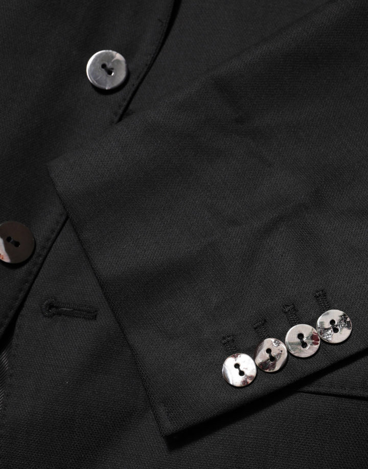 Dolce &amp; Gabbana Black Single Breasted Men Coat MARTINI Blazer by Dolce &amp; Gabbana outlet now on sale