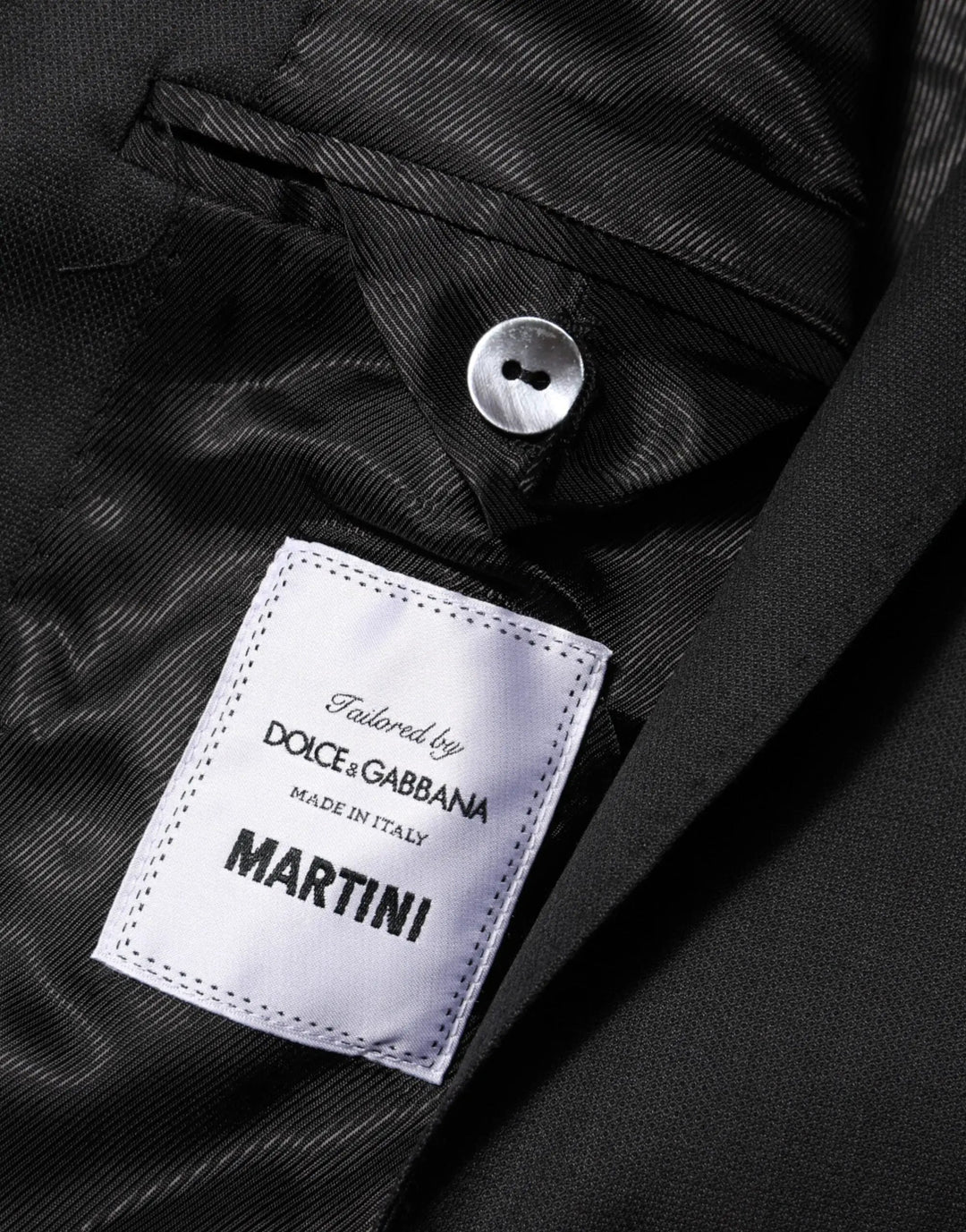 Dolce &amp; Gabbana Sample Sale | Dolce &amp; Gabbana Dark Gray Single Breasted Men Coat MARTINI Blazer - | Designer outlet