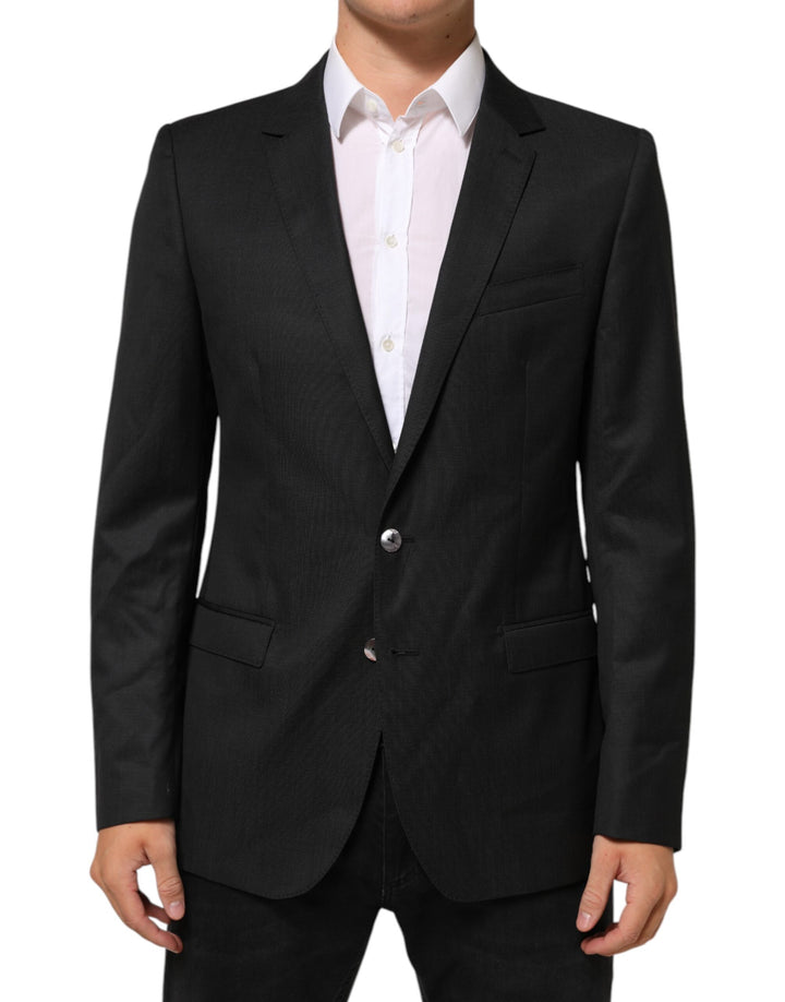 Dolce &amp; Gabbana Black Single Breasted Men Coat MARTINI Blazer by Dolce &amp; Gabbana outlet now on sale