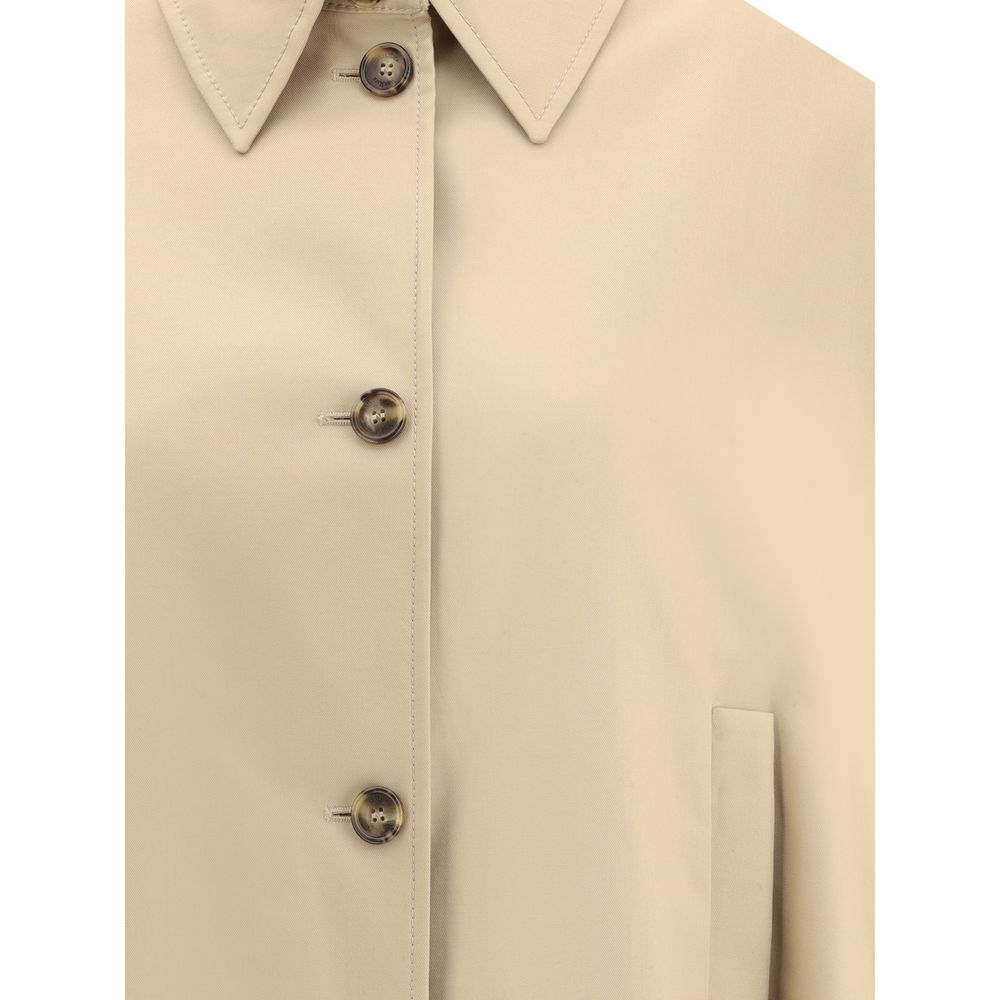 Max Mara Beige Cotton Coat by Max Mara outlet now on sale