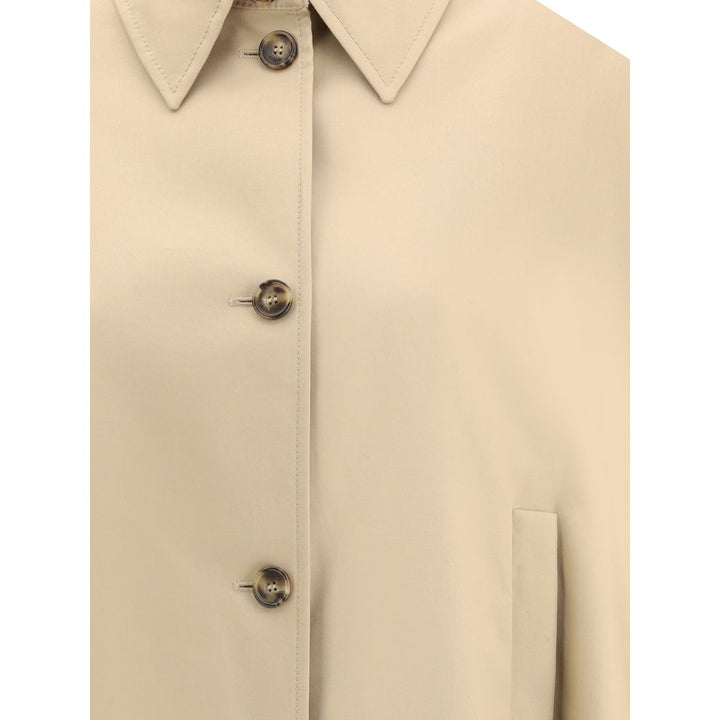 Max Mara Beige Cotton Coat by Max Mara outlet now on sale
