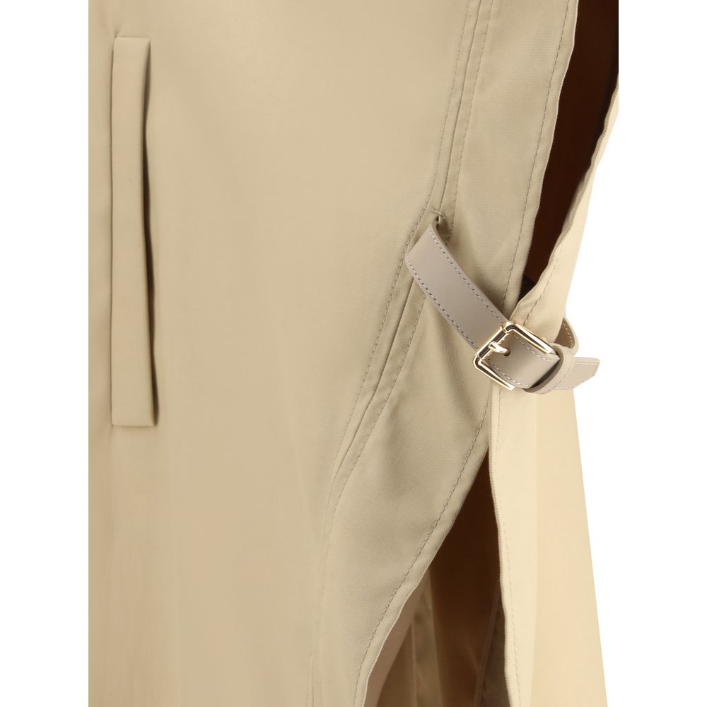 Max Mara Beige Cotton Coat by Max Mara outlet now on sale