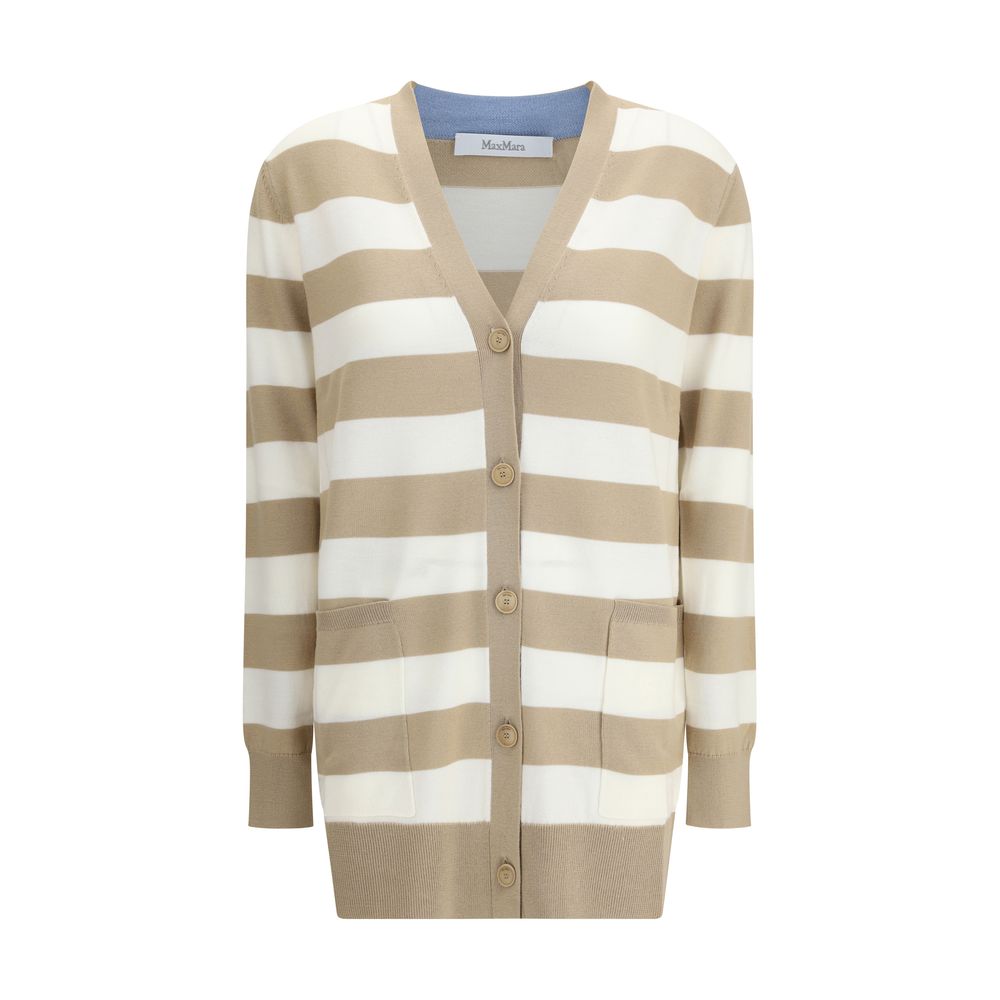 Max Mara Multicolor Fleece Wool Cardigan by Max Mara outlet now on sale