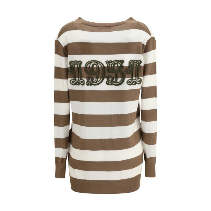 Max Mara Brown Fleece Wool Cardigan by Max Mara outlet now on sale