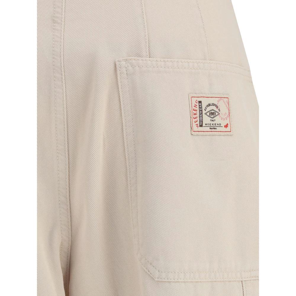 Max Mara Beige Cotton Cargo Pants