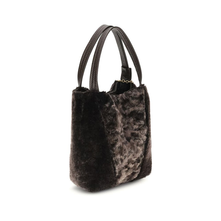 Chloé Shearling Spin Tote Bag