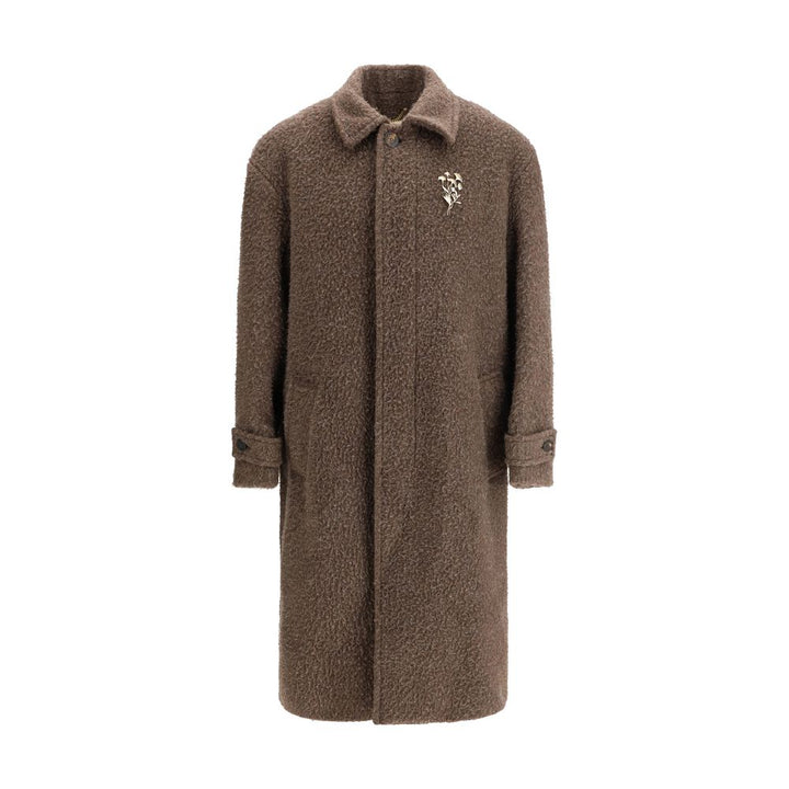 Golden Goose Brown Viscose Coat by Golden Goose outlet now on sale