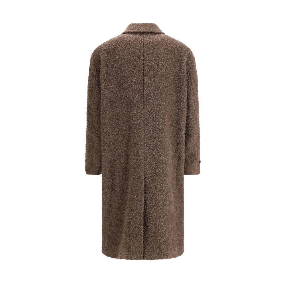 Golden Goose Brown Viscose Coat by Golden Goose outlet now on sale