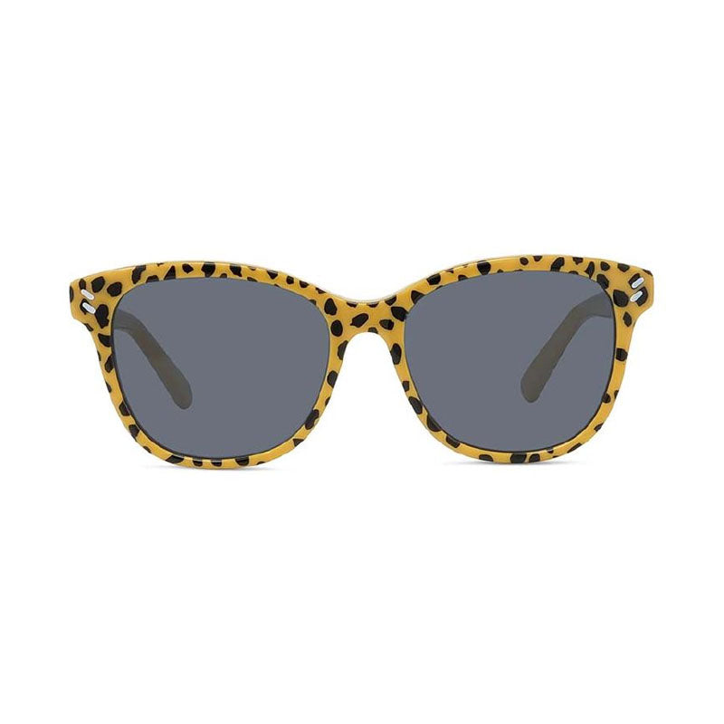 Stella McCartney Sunglasses Square Full Rim, Cheetah Print Frame and Smoke Lens SC4016IK99A