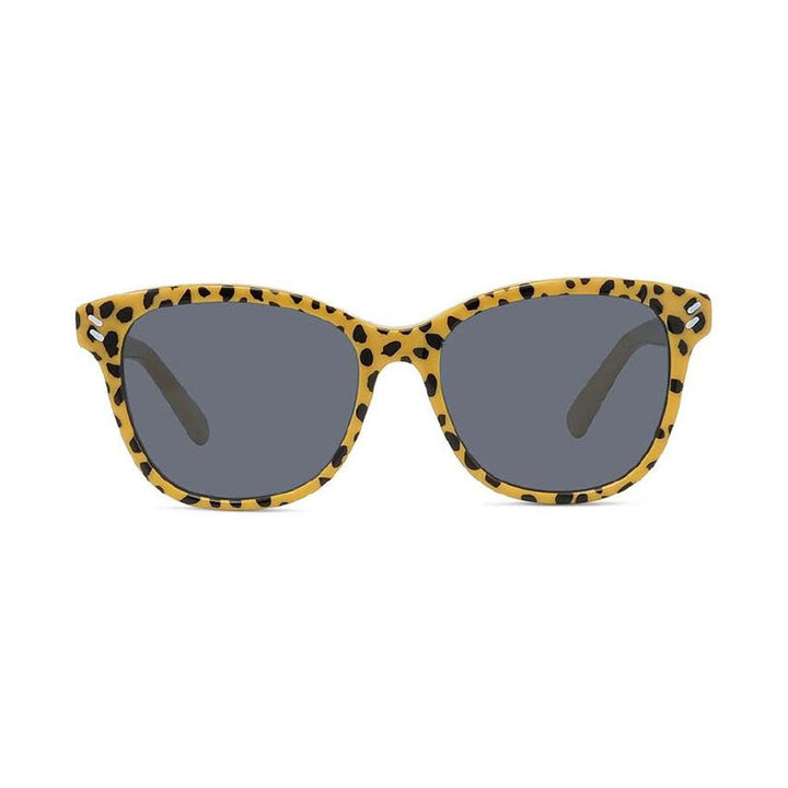 Stella McCartney Sunglasses Square Full Rim, Cheetah Print Frame and Smoke Lens SC4016IK99A