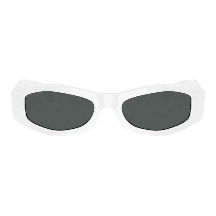 Versace Sunglasses Rectangle Full Rim, White Frame And Grey Lens Ve4487314/87