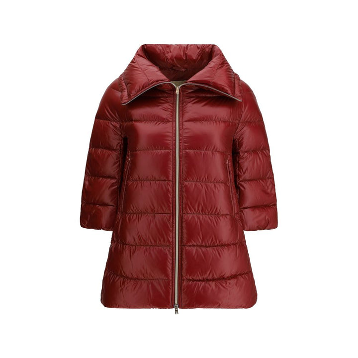 Herno Bordeaux Polyester Coat by Herno outlet now on sale