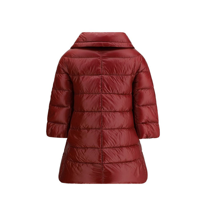 Herno Bordeaux Polyester Coat by Herno outlet now on sale