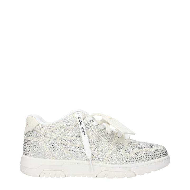 Off-White Beige Leather Low Tops