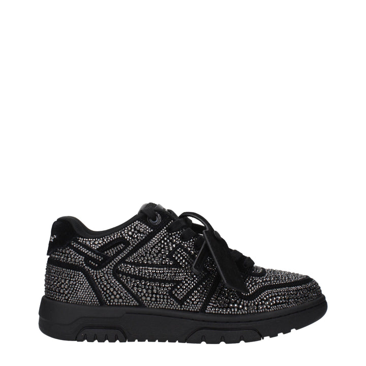 Off-White Black Leather Sneakers