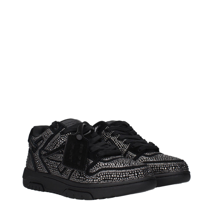 Off-White Black Leather Sneakers
