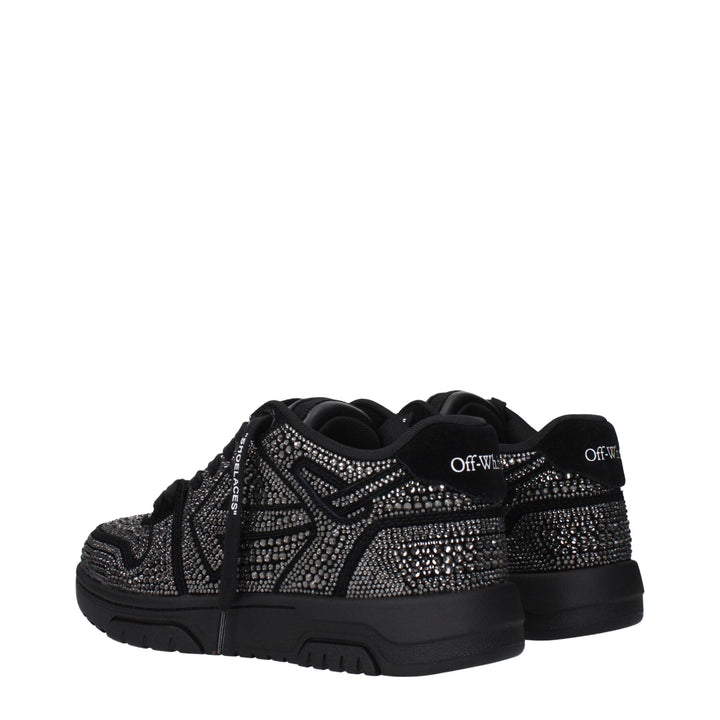Off-White Black Leather Sneakers