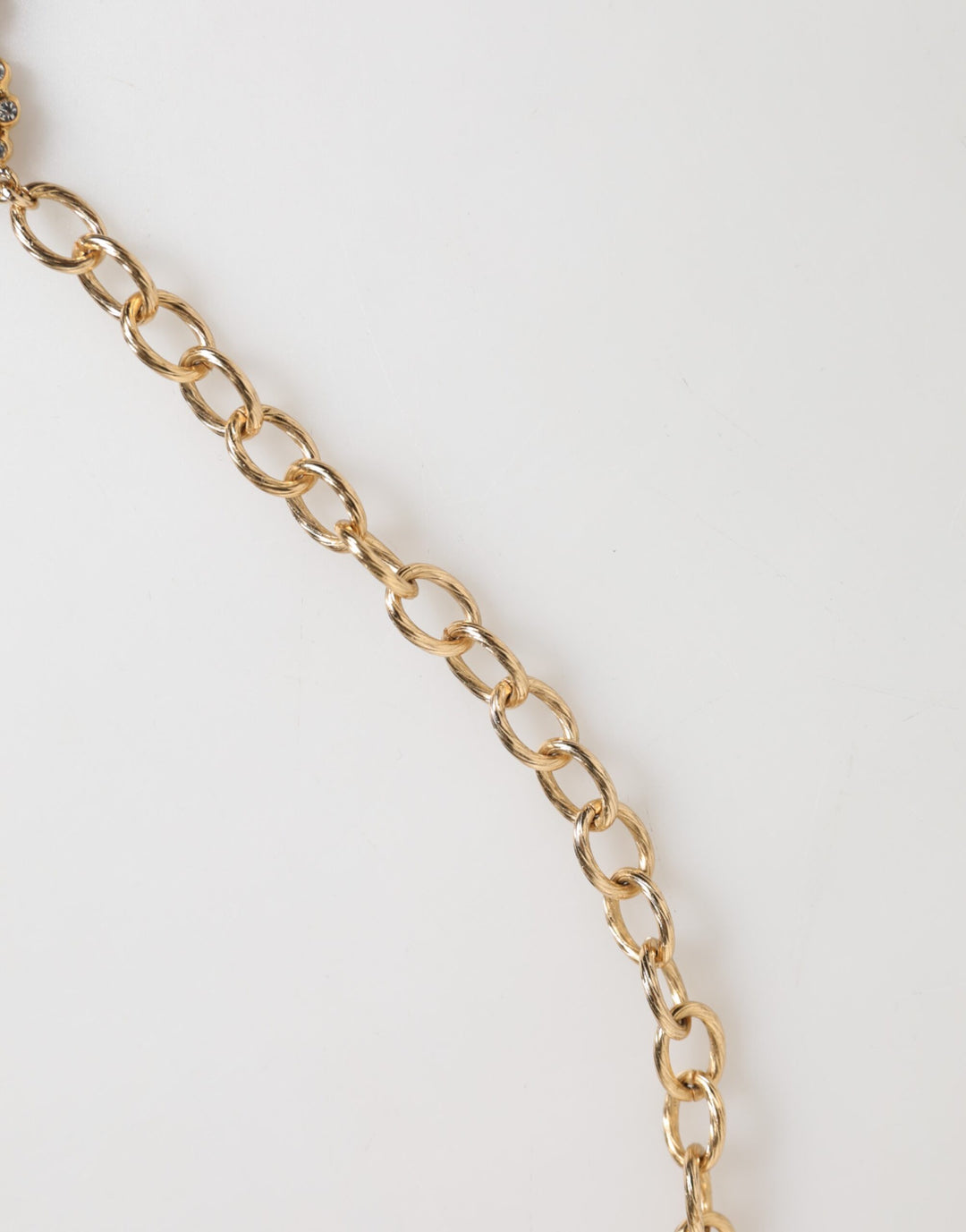 Dolce &amp; Gabbana Gold Crystal Clock Pendant Statement Jewelry Necklace by Dolce &amp; Gabbana outlet now on sale