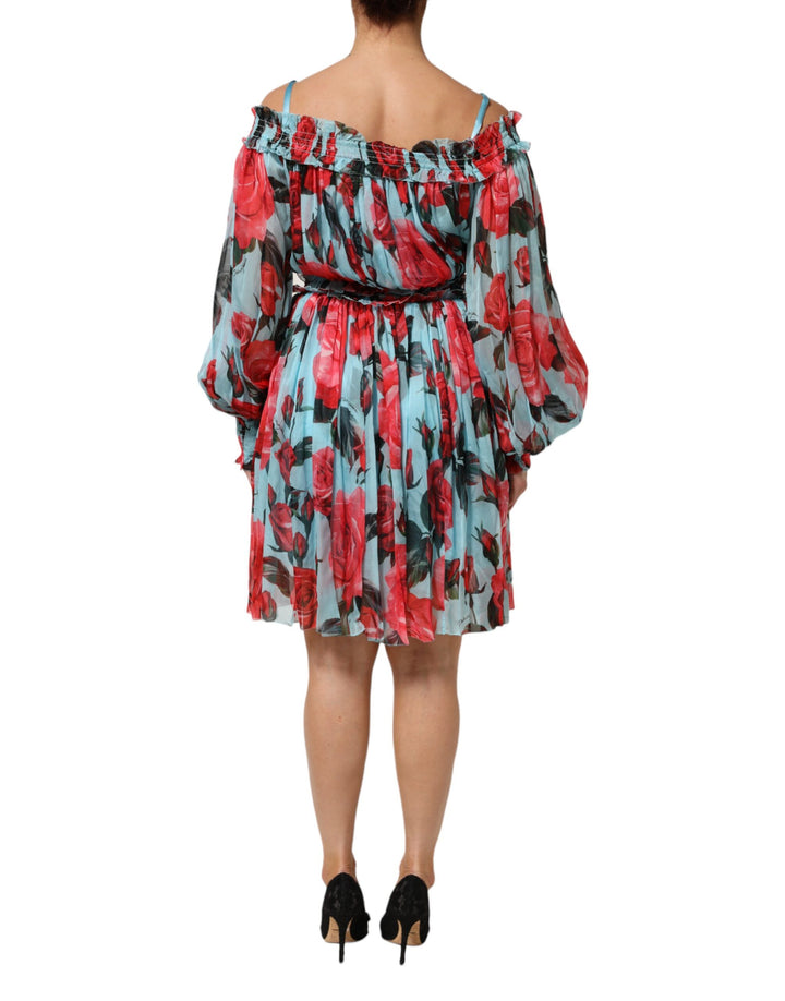 Dolce &amp; Gabbana Sample Sale Dolce &amp; Gabbana Multicolor Romantic Floral Silk Chiffon Dress - | Designer outlet