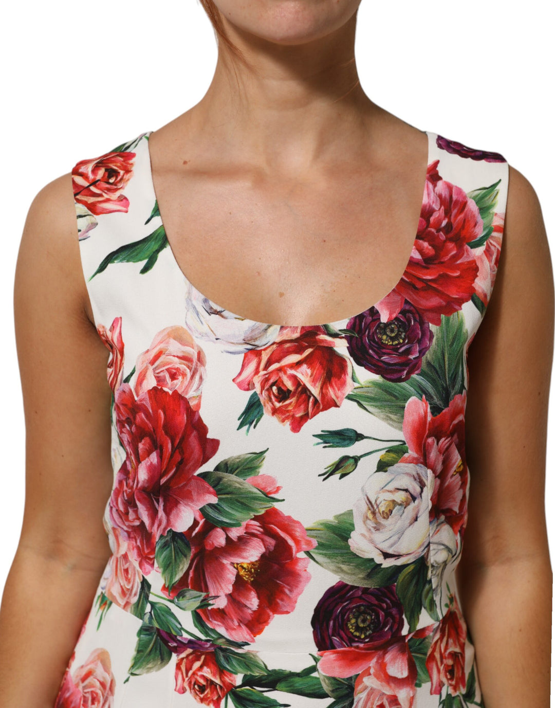 Dolce &amp; Gabbana Sample Sale Dolce &amp; Gabbana Multicolor Floral Print Viscose Sheath Dress - | Designer outlet