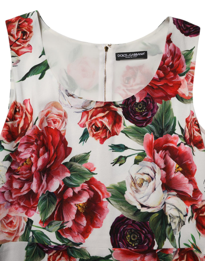 Dolce &amp; Gabbana Sample Sale Dolce &amp; Gabbana Multicolor Floral Print Viscose Sheath Dress - | Designer outlet