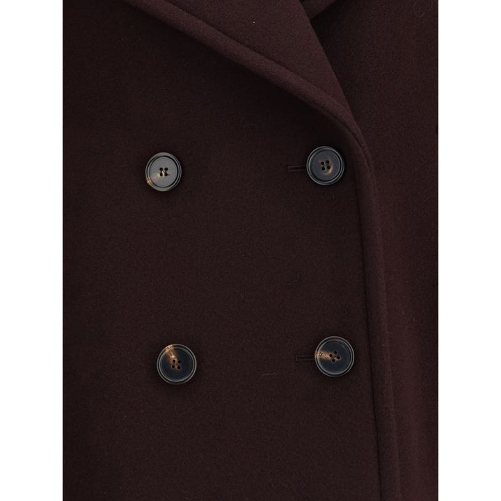 Chloé Bordeaux Fleece Wool Coat by Chloé outlet now on sale