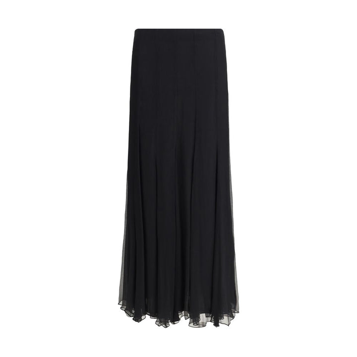 Chloé Black Silk Long Skirt by Chloé outlet now on sale