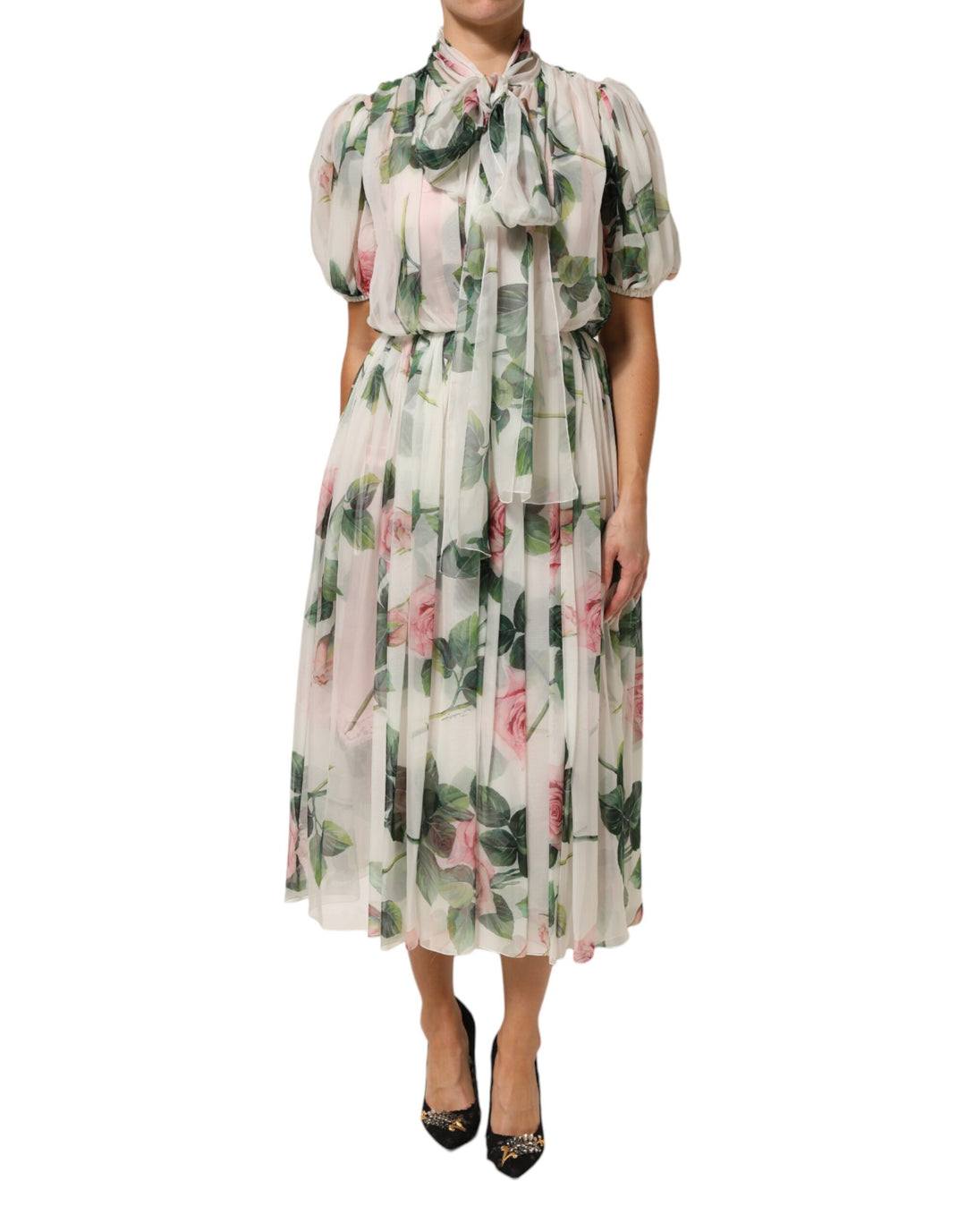 midi dress designer sale D&G Silk Dress