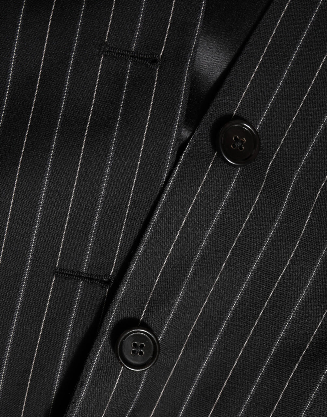 Dolce & Gabbana Black Stripes MARTINI 1 Button Suit Blazer by Dolce & Gabbana outlet now on sale