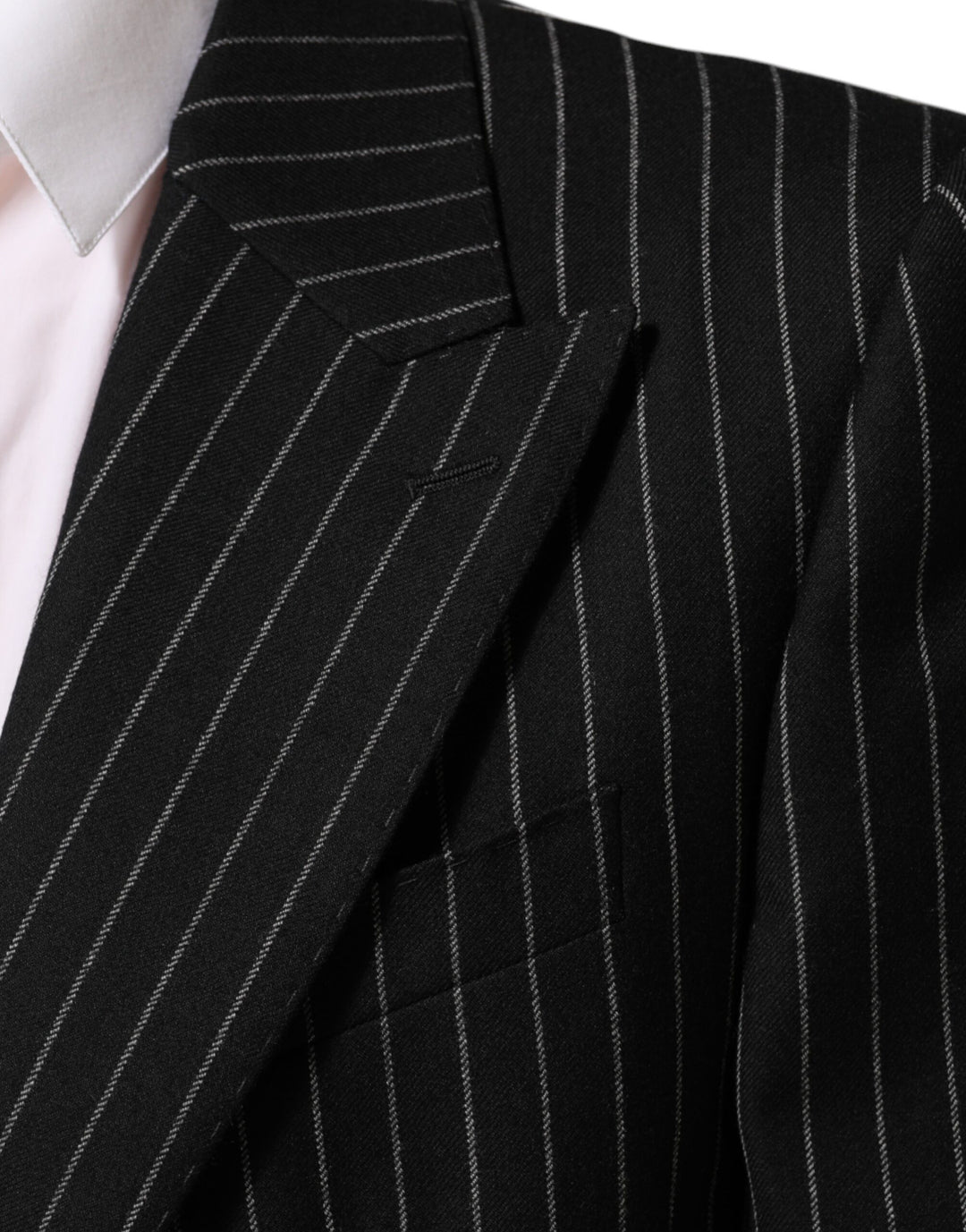Dolce &amp; Gabbana Sample Sale Dolce &amp; Gabbana Black Stripes 2 Buttons Suit Jacket Blazer - | Designer outlet