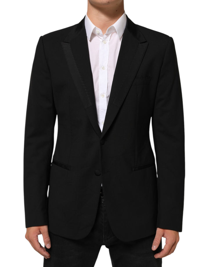 Dolce &amp; Gabbana Sample Sale Dolce &amp; Gabbana Black Wool 2 Buttons Suit Men Jacket Blazer - | Designer outlet