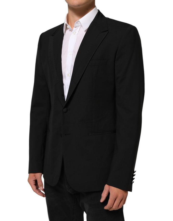 Dolce &amp; Gabbana Sample Sale Dolce &amp; Gabbana Black Wool 2 Buttons Suit Men Jacket Blazer - | Designer outlet