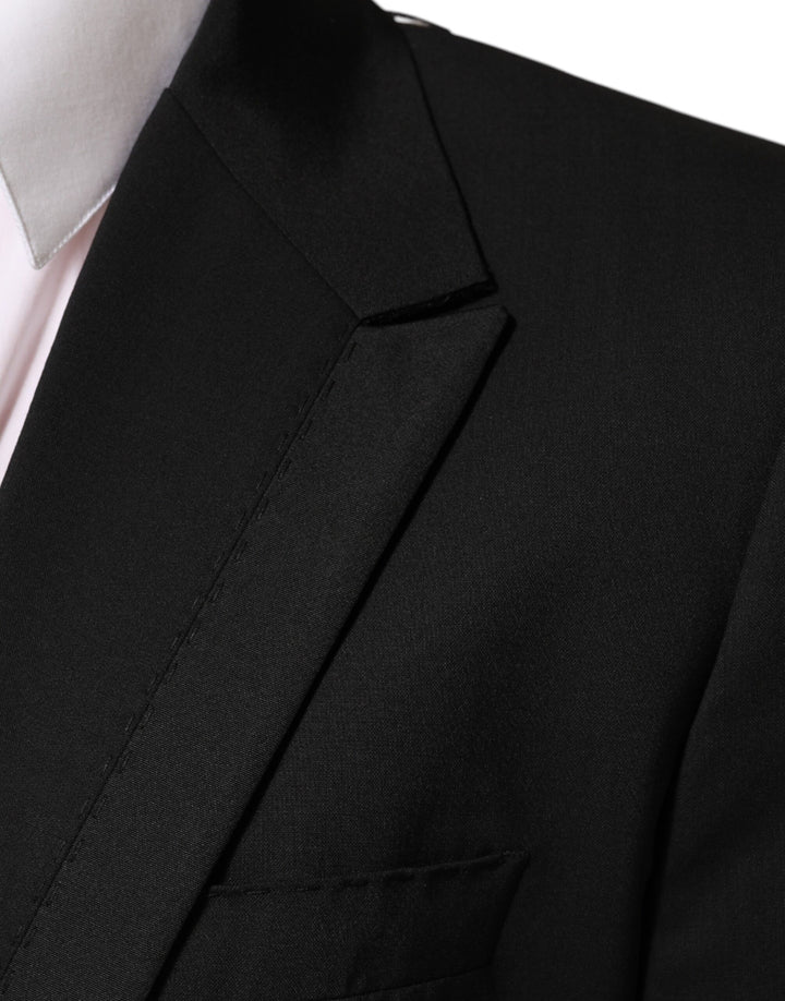 Dolce &amp; Gabbana Sample Sale Dolce &amp; Gabbana Black Wool 2 Buttons Suit Men Jacket Blazer - | Designer outlet