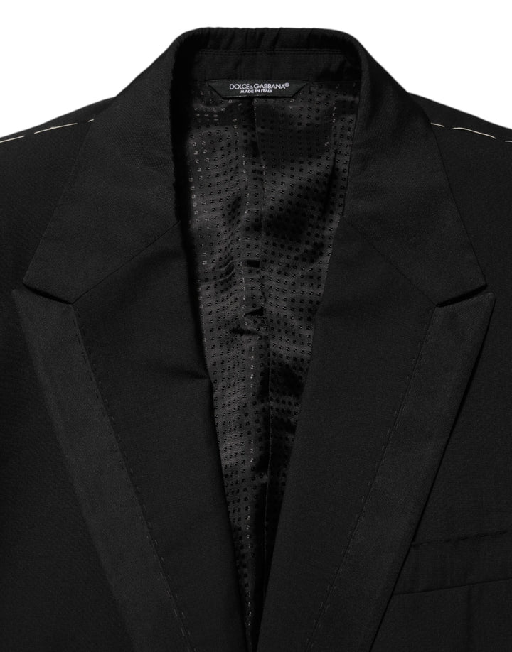 Dolce &amp; Gabbana Sample Sale Dolce &amp; Gabbana Black Wool 2 Buttons Suit Men Jacket Blazer - | Designer outlet