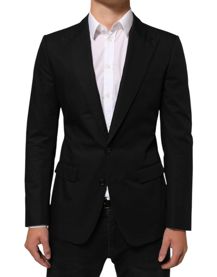 Dolce &amp; Gabbana Sample Sale Dolce &amp; Gabbana Black Wool 2 Buttons Suit Men Jacket Blazer - | Designer outlet