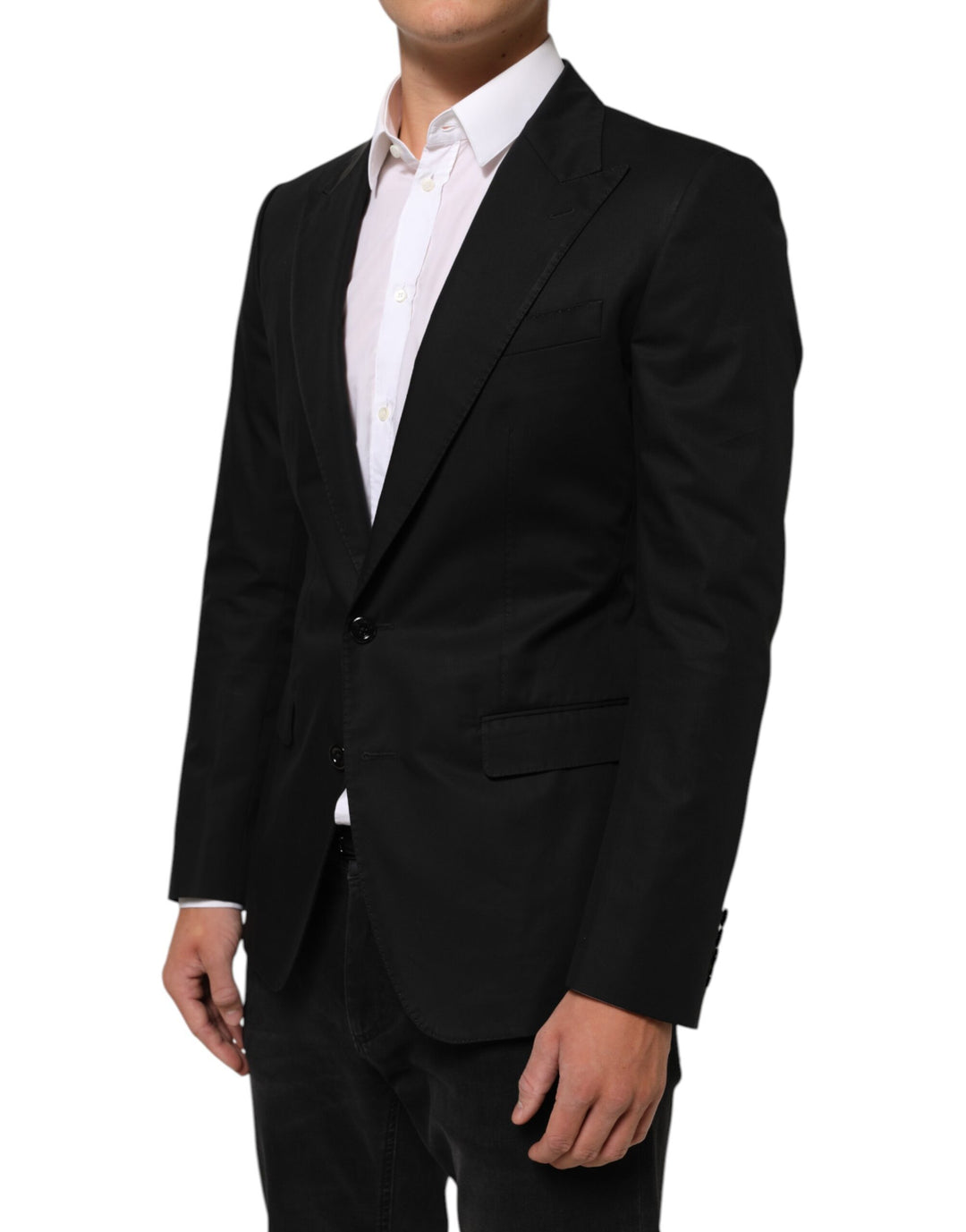 Dolce &amp; Gabbana Sample Sale Dolce &amp; Gabbana Black Wool 2 Buttons Suit Men Jacket Blazer - | Designer outlet