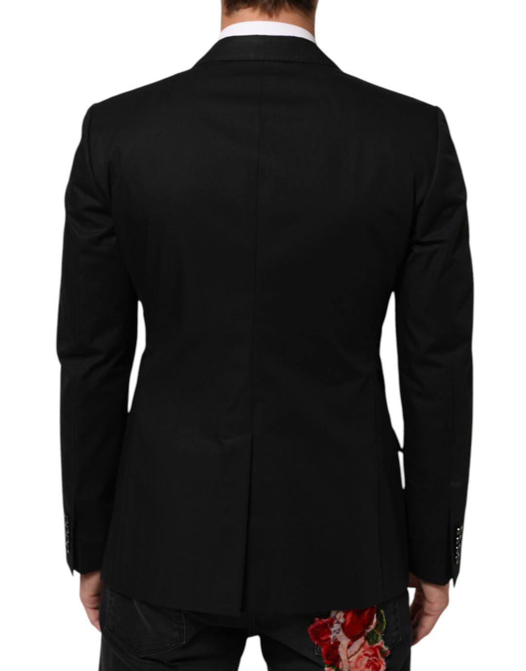 Dolce &amp; Gabbana Sample Sale Dolce &amp; Gabbana Black Wool 2 Buttons Suit Men Jacket Blazer - | Designer outlet