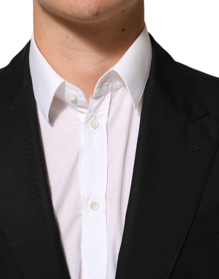 Dolce &amp; Gabbana Sample Sale Dolce &amp; Gabbana Black Wool 2 Buttons Suit Men Jacket Blazer - | Designer outlet