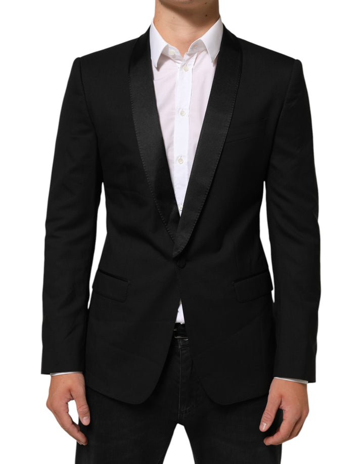 Dolce &amp; Gabbana Sample Sale Dolce &amp; Gabbana Black MARTINI 1 Button Suit Jacket Blazer - | Designer outlet