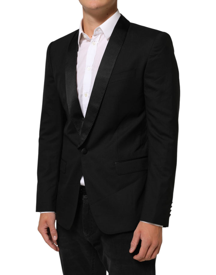 Dolce &amp; Gabbana Sample Sale Dolce &amp; Gabbana Black MARTINI 1 Button Suit Jacket Blazer - | Designer outlet