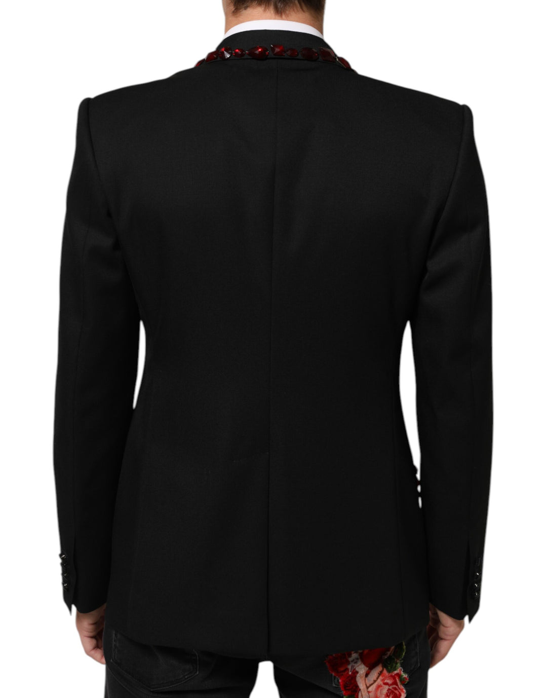 Dolce &amp; Gabbana Sample Sale Dolce &amp; Gabbana Black SICILIA Crystal Embellished Men Blazer - | Designer outlet